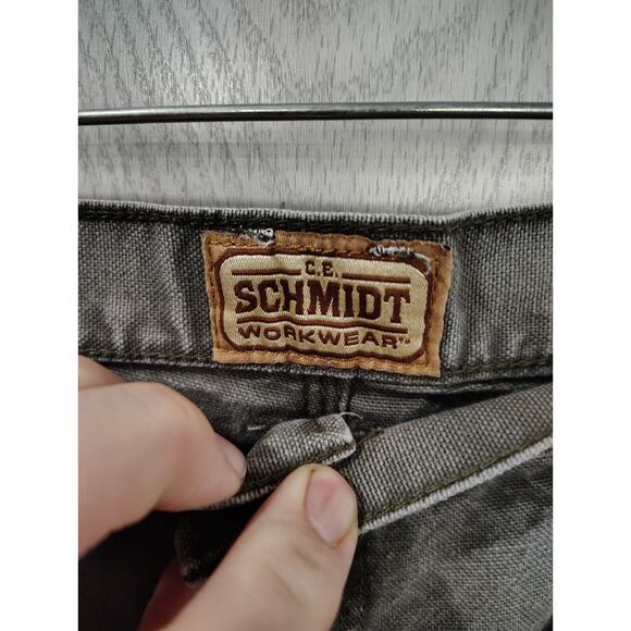 C E Schmidt Workwear Denim Shorts Jorts Gray 3T311OL 38 - Picture 3 of 7